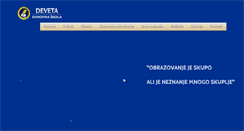 Desktop Screenshot of osdeveta.edu.ba
